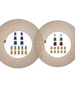 Kit de Tubos de Freno de Cobre-Níquel MuHize - 25 pies 1/4