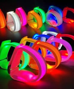 M.best 32pcs Pulseras LED luminosas Glow intermitentes
