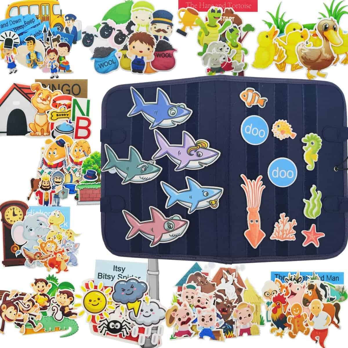 Set de Tablero de Fieltro para Cuentos para Niños en Edad