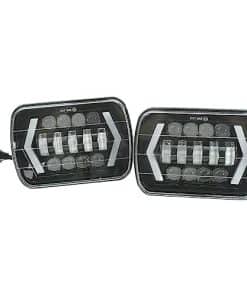 Mogankey Faros LED Cuadrados de 5x7 pulgadas con Ojos de