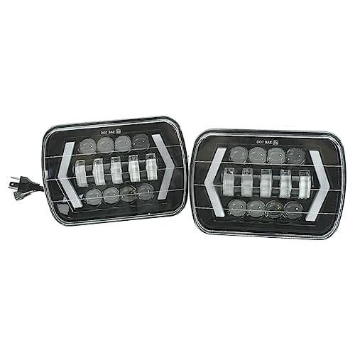 Mogankey Faros LED Cuadrados de 5x7 pulgadas con Ojos de