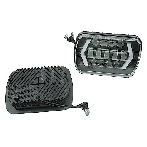 Mogankey Faros LED Cuadrados de 5x7 pulgadas con Ojos de - Imagen 3