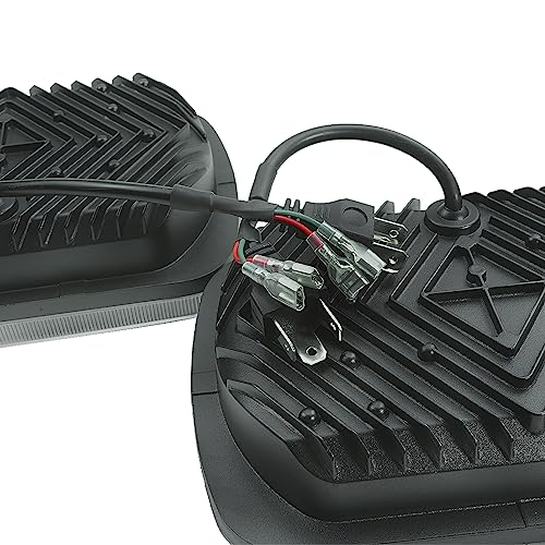 Mogankey Faros LED Cuadrados de 5x7 pulgadas con Ojos de - Imagen 4