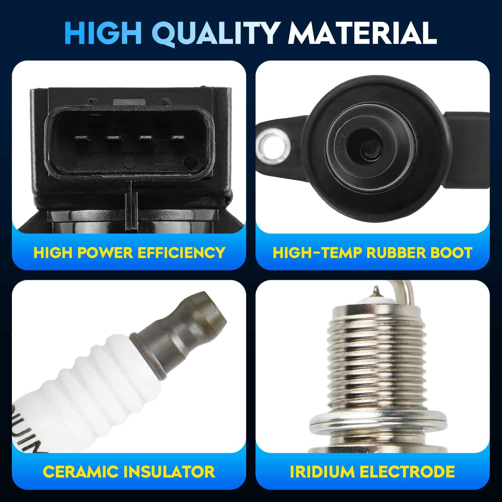 Paquete de Bobina de Encendido + Bujías de Iridio para - Imagen 4