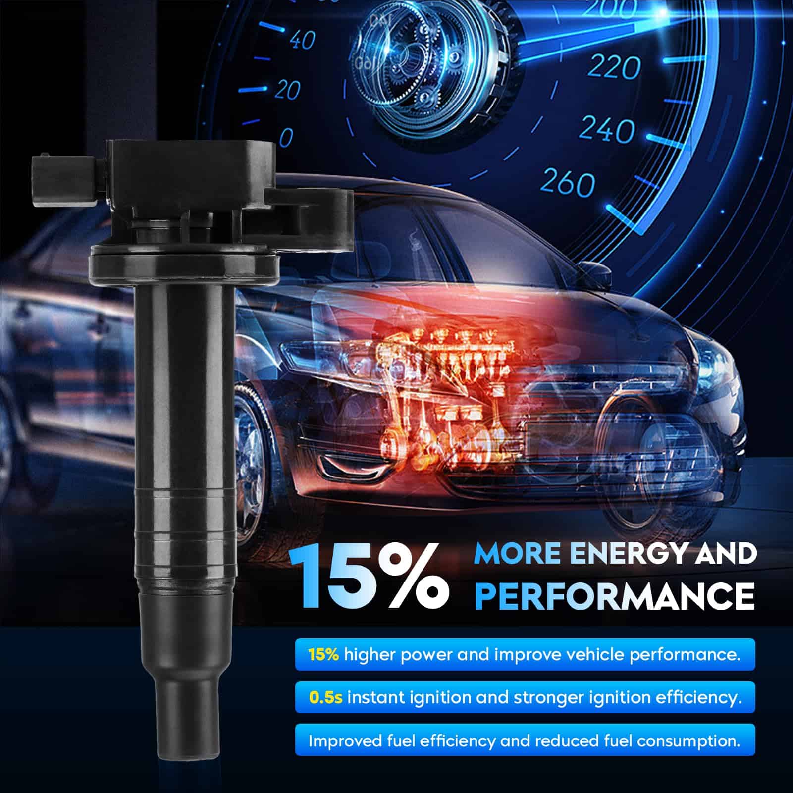 Paquete de Bobina de Encendido + Bujías de Iridio para - Imagen 6