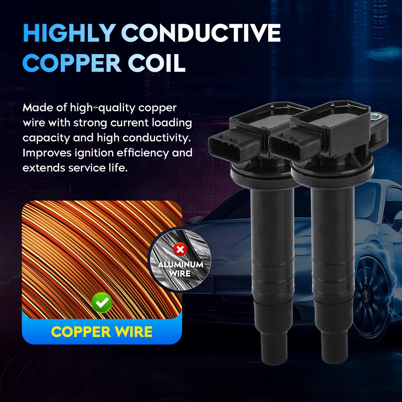 Paquete de Bobina de Encendido + Bujías de Iridio para - Imagen 5