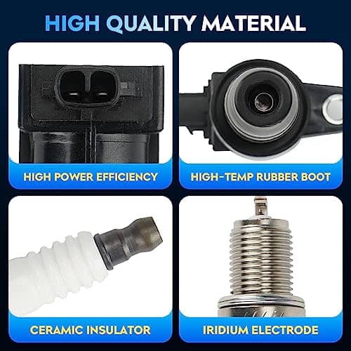 Paquete de bobina de encendido + bujías de iridio para - Imagen 4