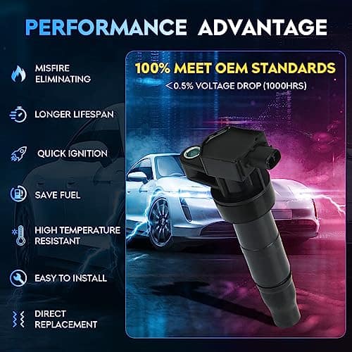 Paquete de bobina de encendido + bujías de iridio para - Imagen 9