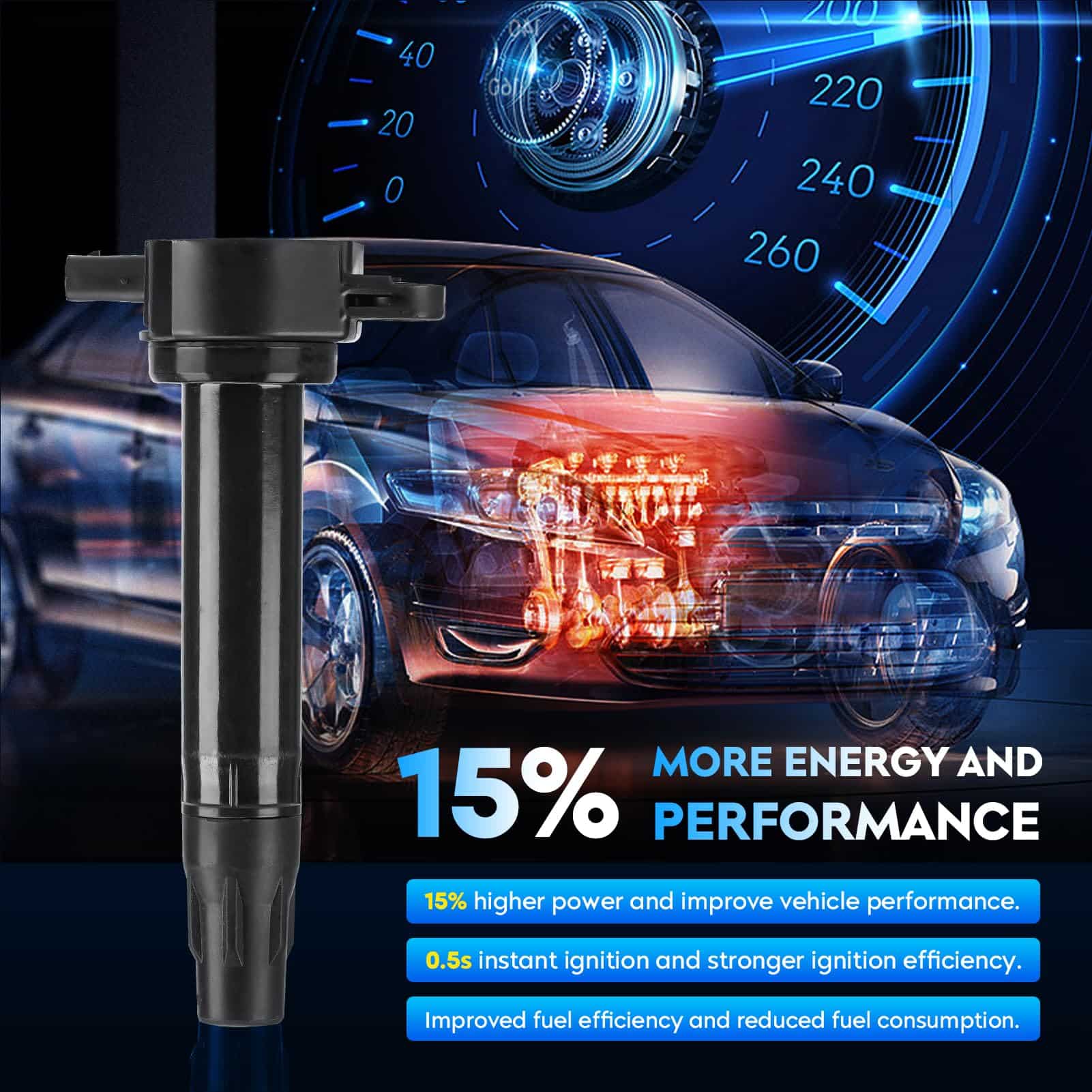 Paquete de Bobina de Encendido + Bujías de Iridio para 07 - Imagen 6