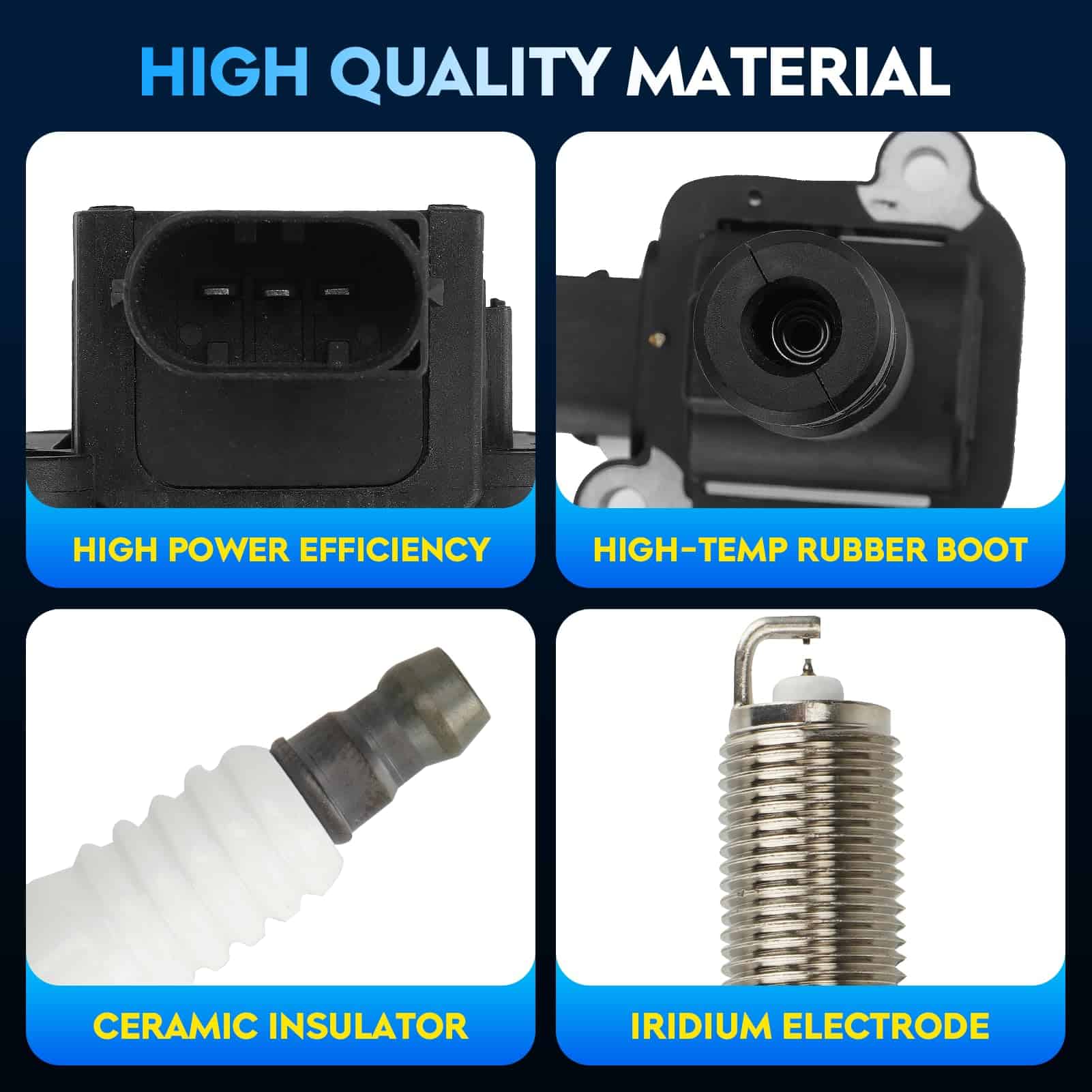 Paquete de Bobina de Encendido + Bujías de Iridio para - Imagen 4