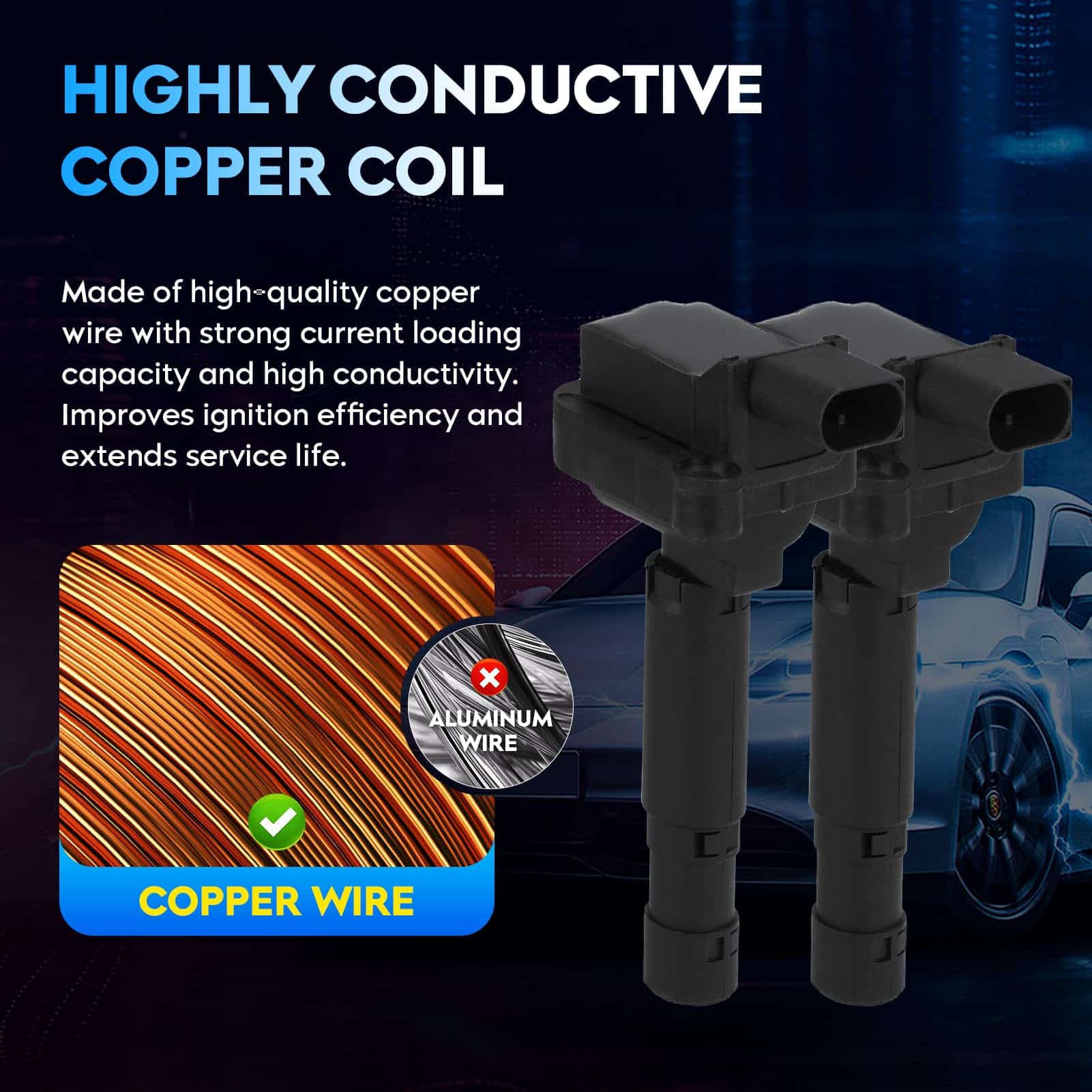 Paquete de Bobina de Encendido + Bujías de Iridio para - Imagen 5