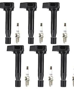 Paquete de Bobinas de Encendido Negras + Bujías de Iridio