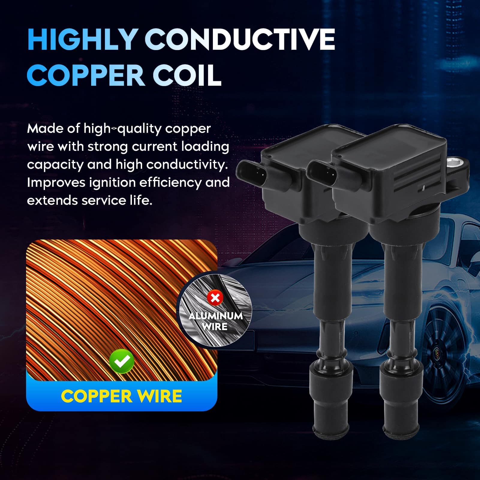 Paquete de Bobina de Encendido + Bujías de Iridio para - Imagen 5