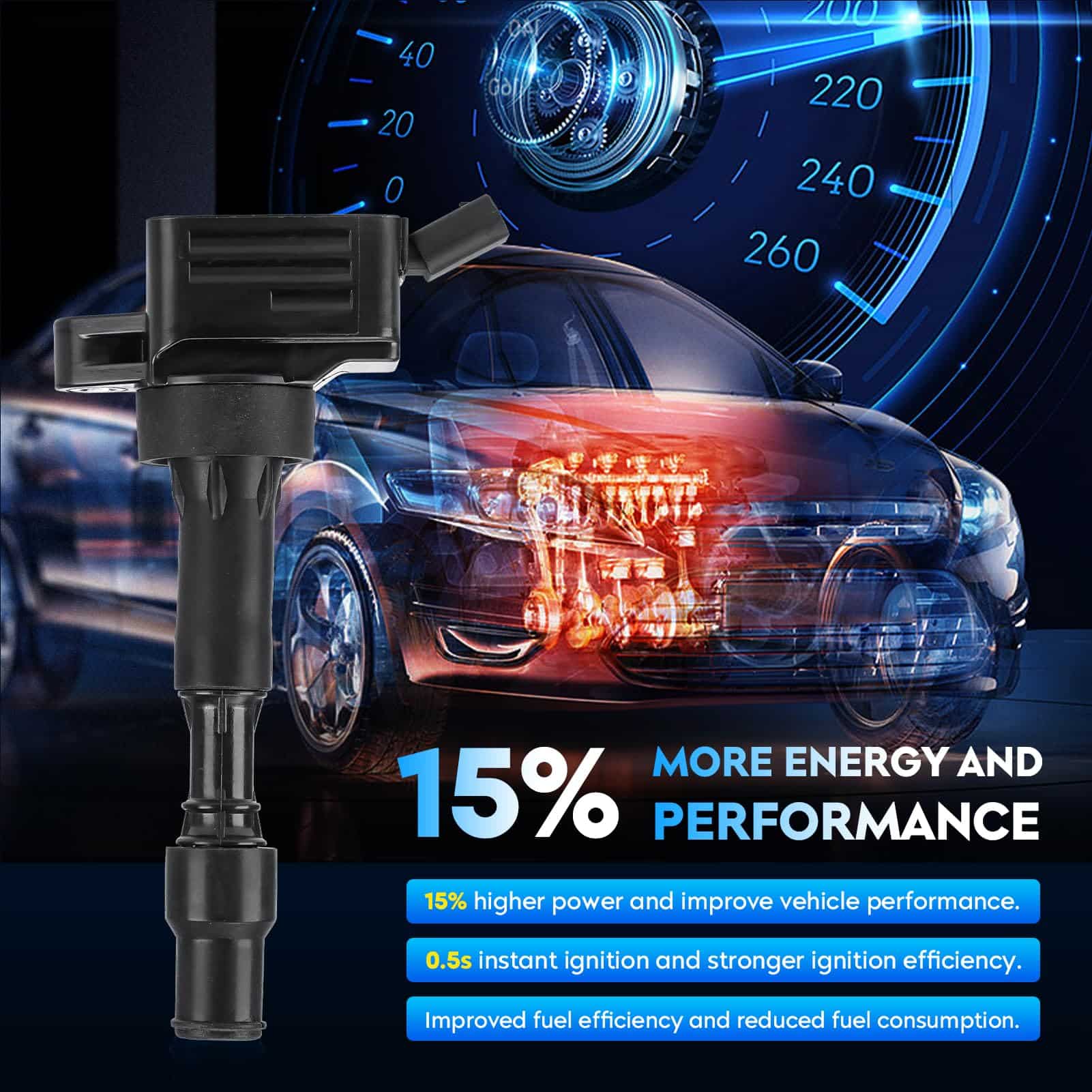 Paquete de Bobina de Encendido + Bujías de Iridio para - Imagen 6