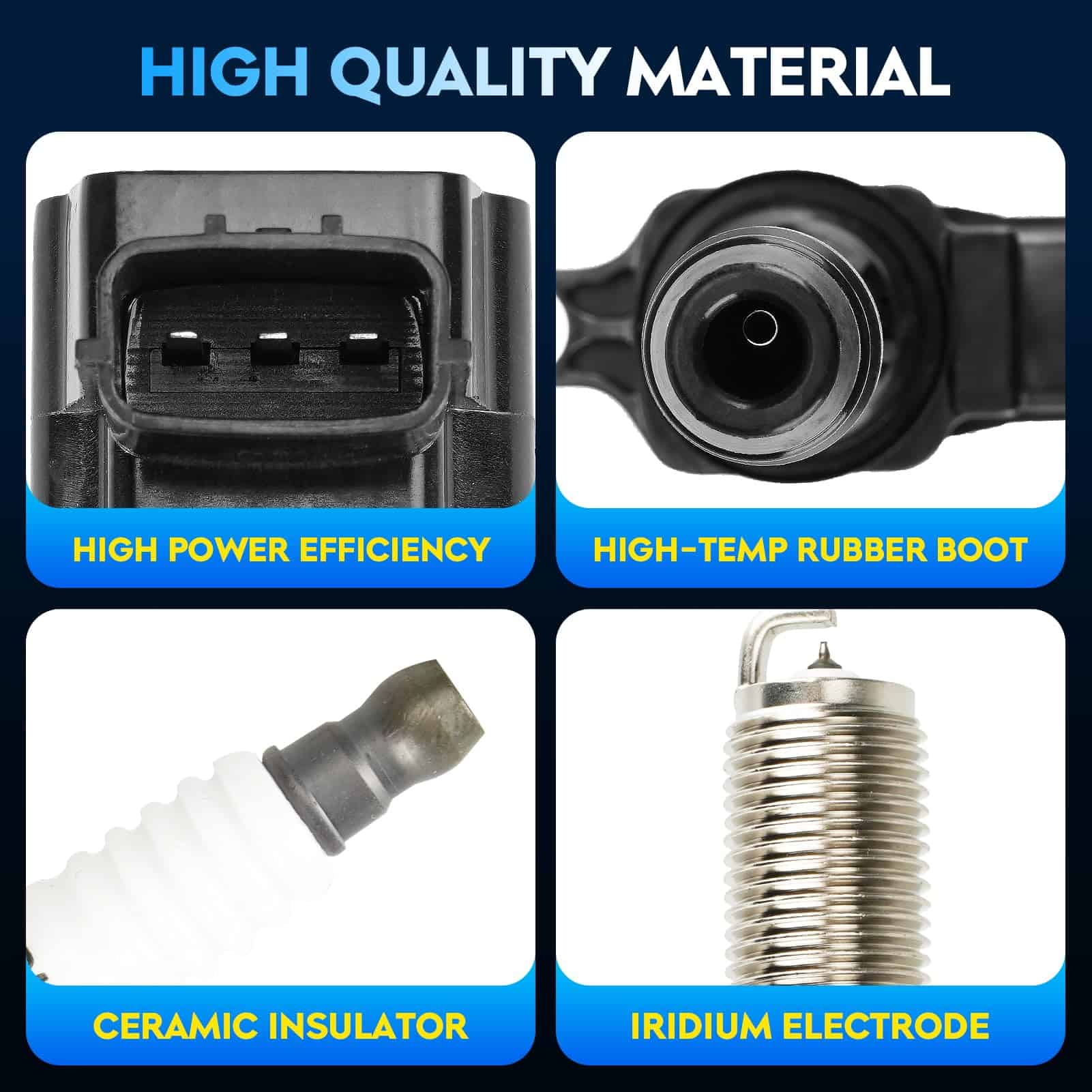 Paquete de Bobina de Encendido + Bujías de Iridio para - Imagen 4