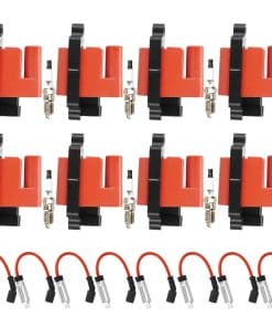 Paquete de bobina de encendido roja + bujías de iridio para