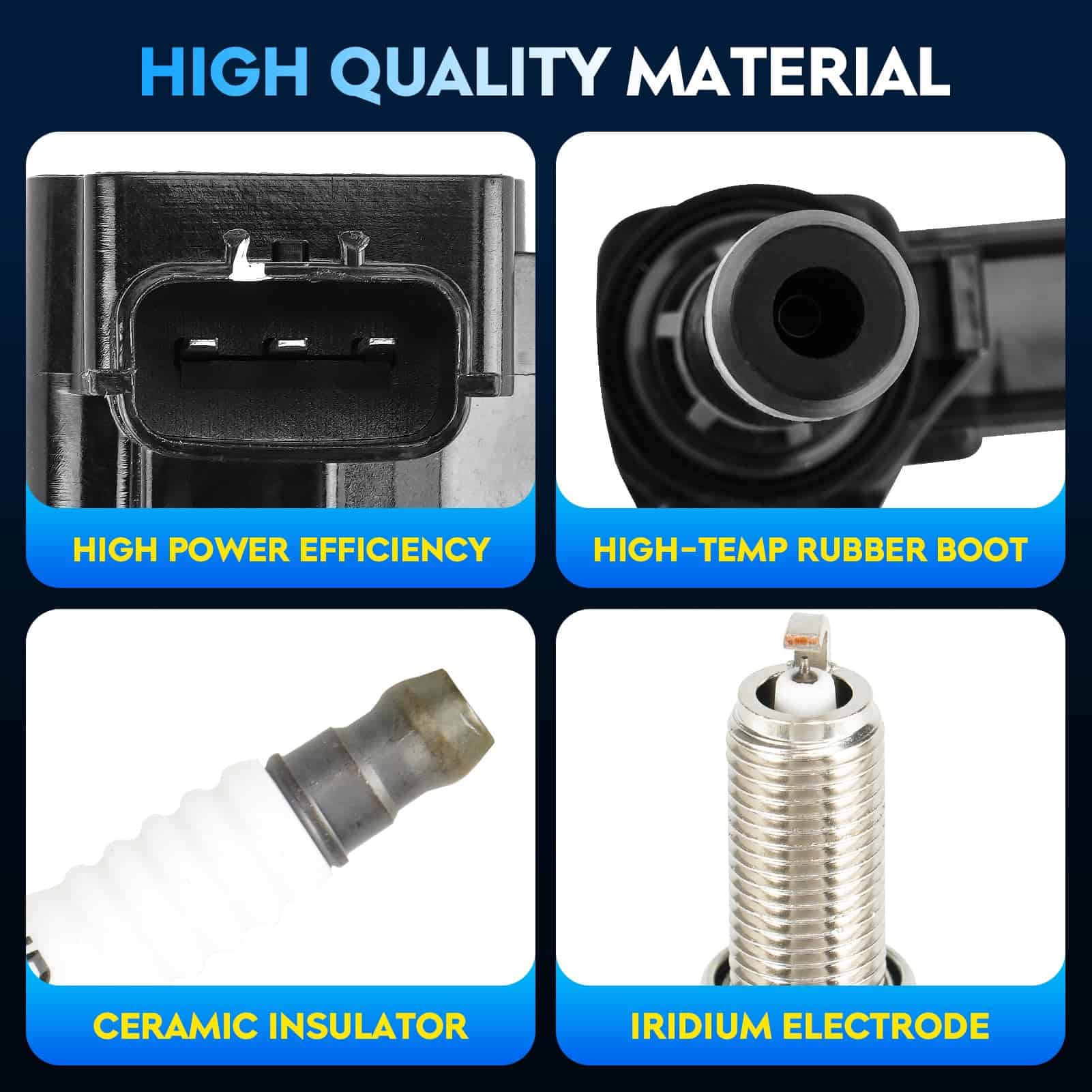 Paquete de Bobina de Encendido + Bujías de -7, 8 Sets - Imagen 4