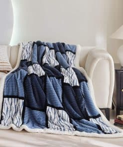 Manta Gracelife para Mujeres, Manta de -Negro-blanco