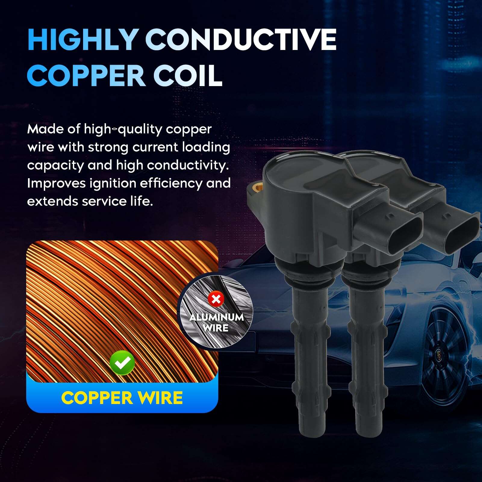 Paquete de Bobina de Encendido + Bujías de -0, 8 Sets - Imagen 5