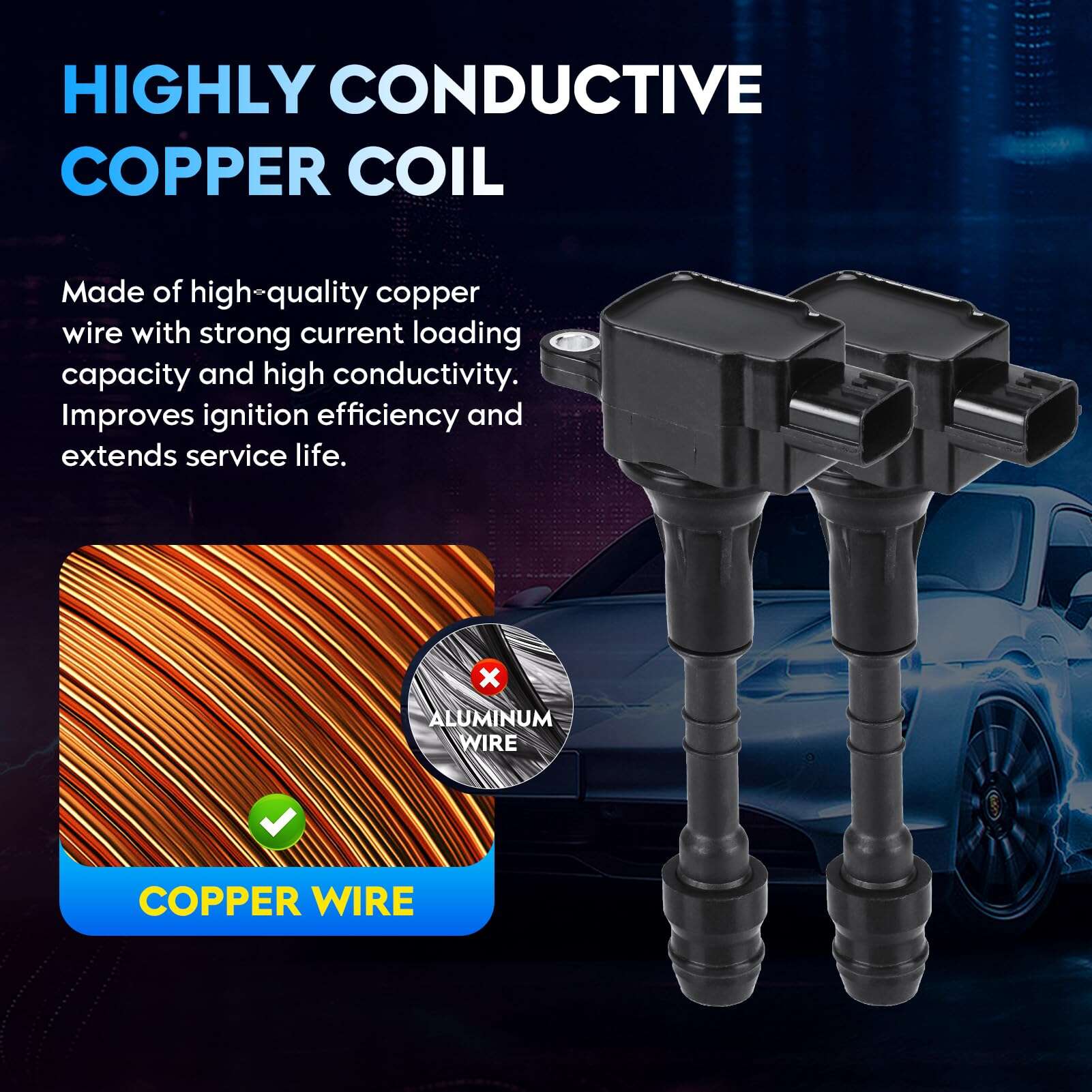 Paquete de Bobina de Encendido + Bujías de -0, 8 Sets - Imagen 5