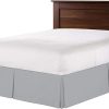 AMELLA'S Falda de Cama de 800 Hilos 100% -Gris Claro