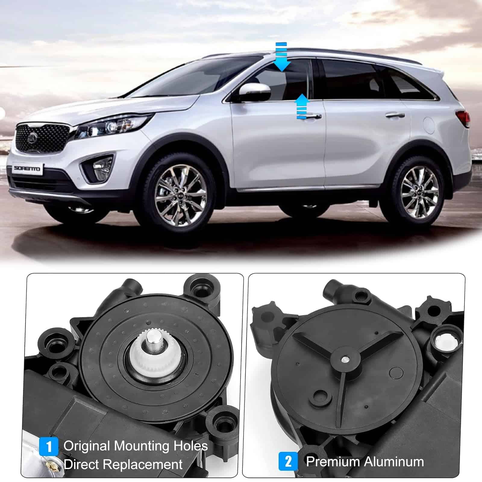 Motor de elevación de la ventana delantera Covnikyer - Imagen 3