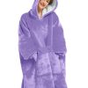 Manta con capucha extragrande para mujeres, dos capas de
