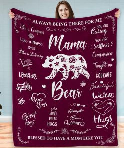 Regalos para Mamá de Hija e Hijo para Navidad, Manta de