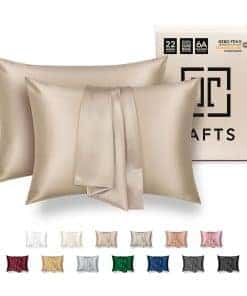 Funda de Almohada de Seda Tafts - 22mm 100% -Nude