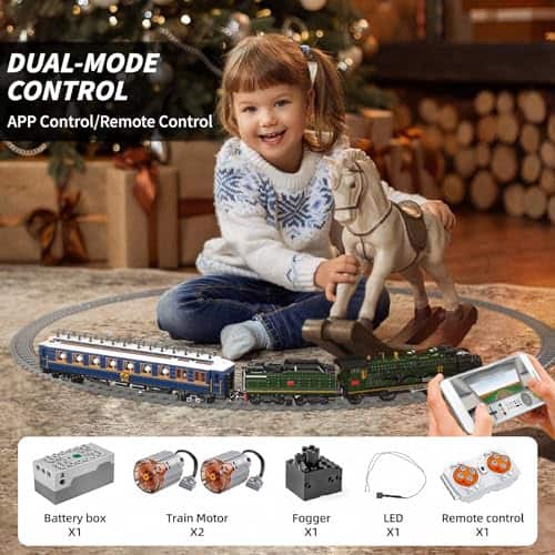 Kit de Construcción de Tren de Vapor Mould King Orient - Imagen 8