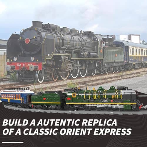 Kit de Construcción de Tren de Vapor Mould King Orient - Imagen 3