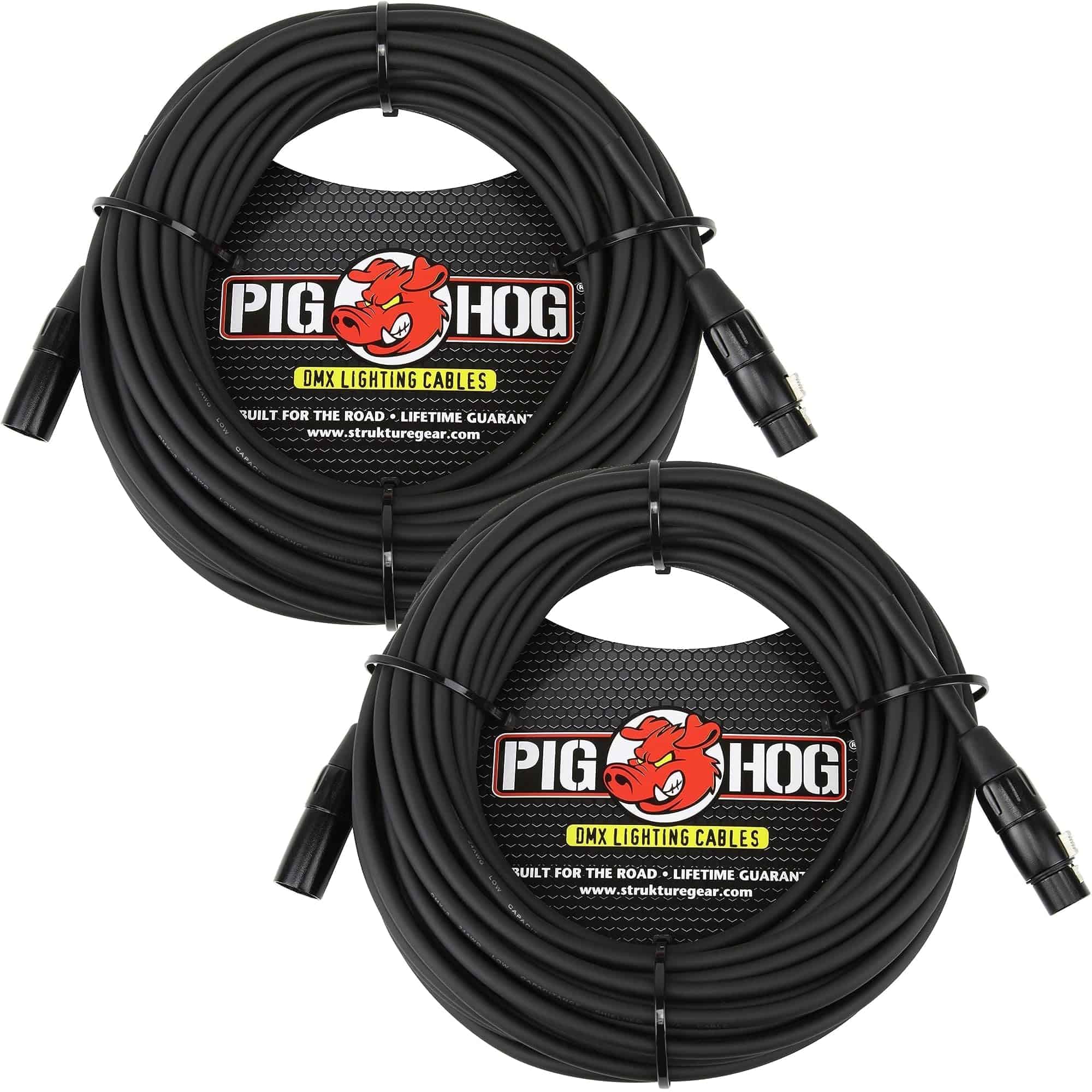 Cables de Iluminación DMX Pig Hog PHDMX50 - Paquete de 2