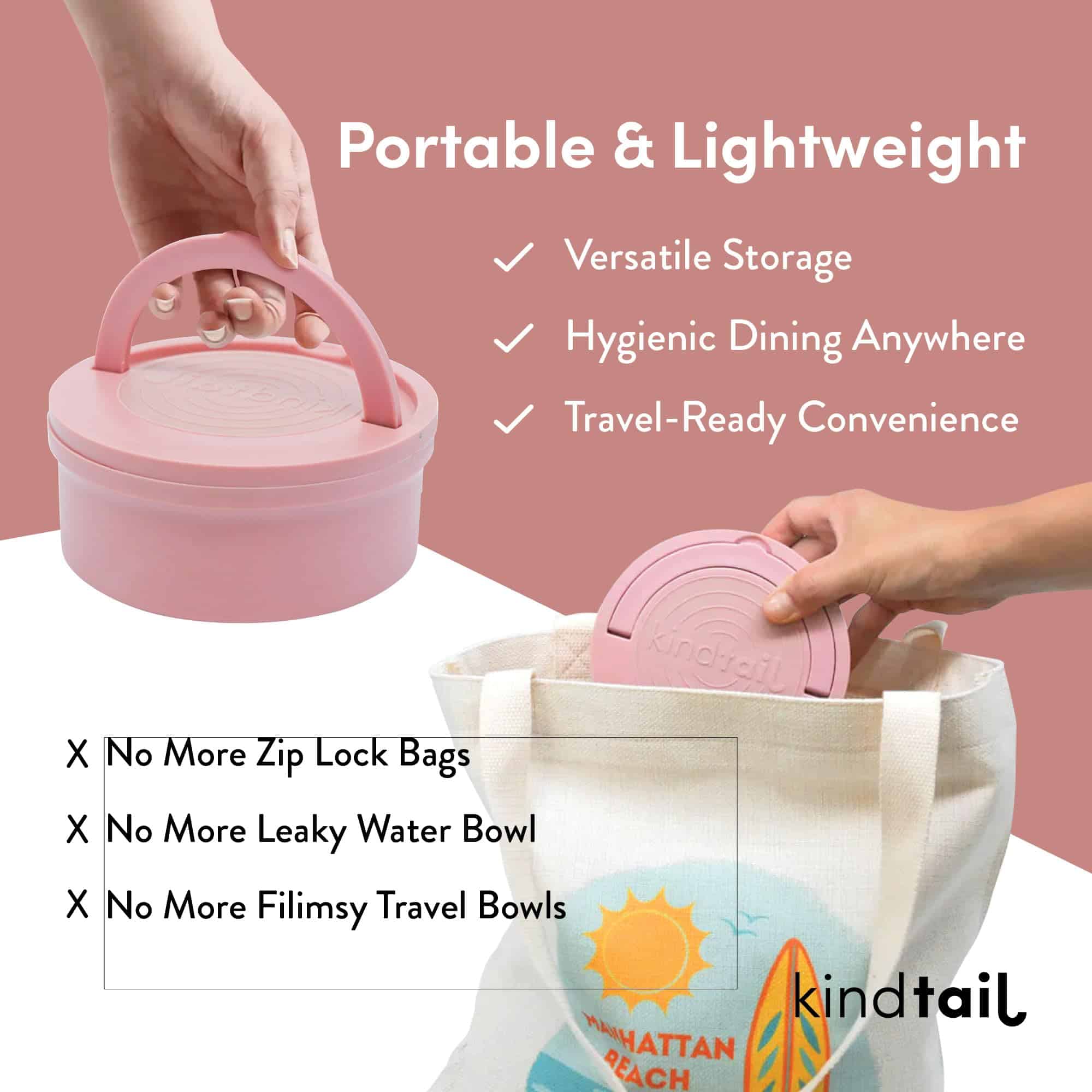 Kind Bowls, Bowls de Viaje para Perros, Bowls Portátiles - Imagen 5