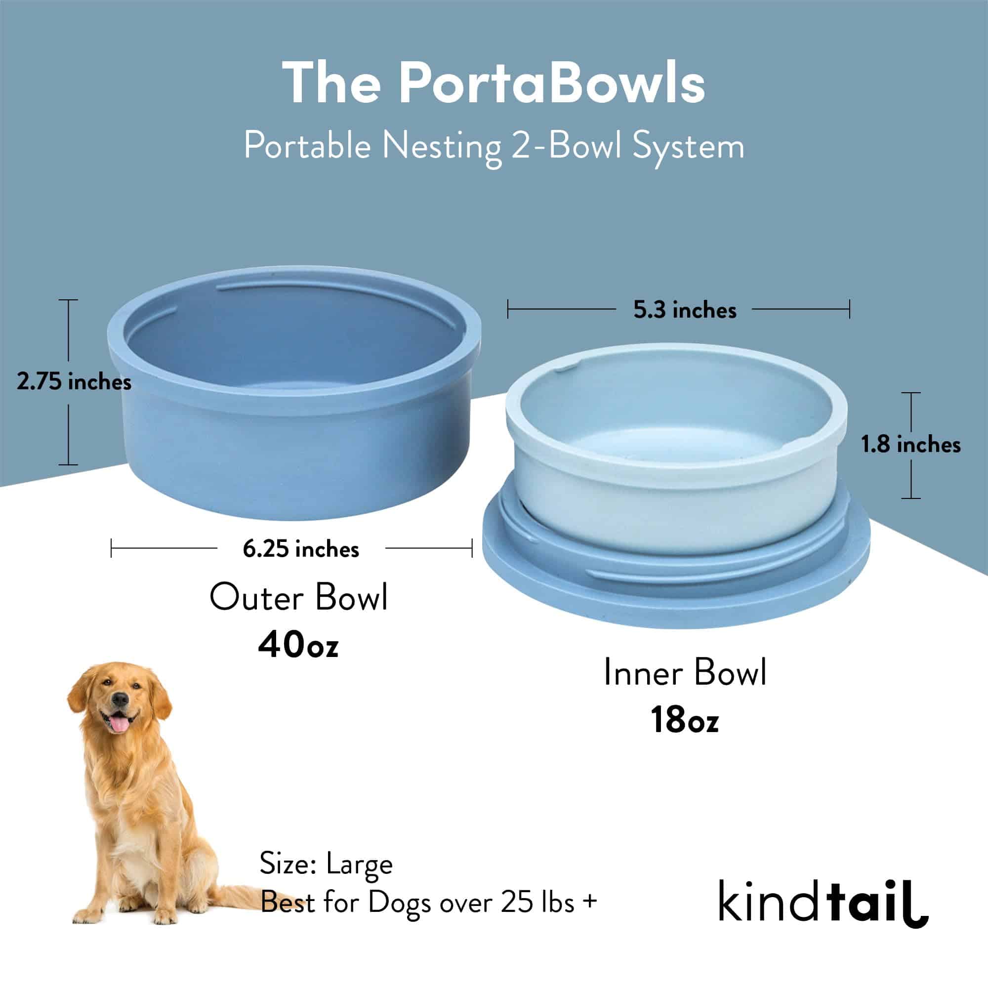 Kind Bowls, Comederos de Viaje para Perros, Comederos - Imagen 3