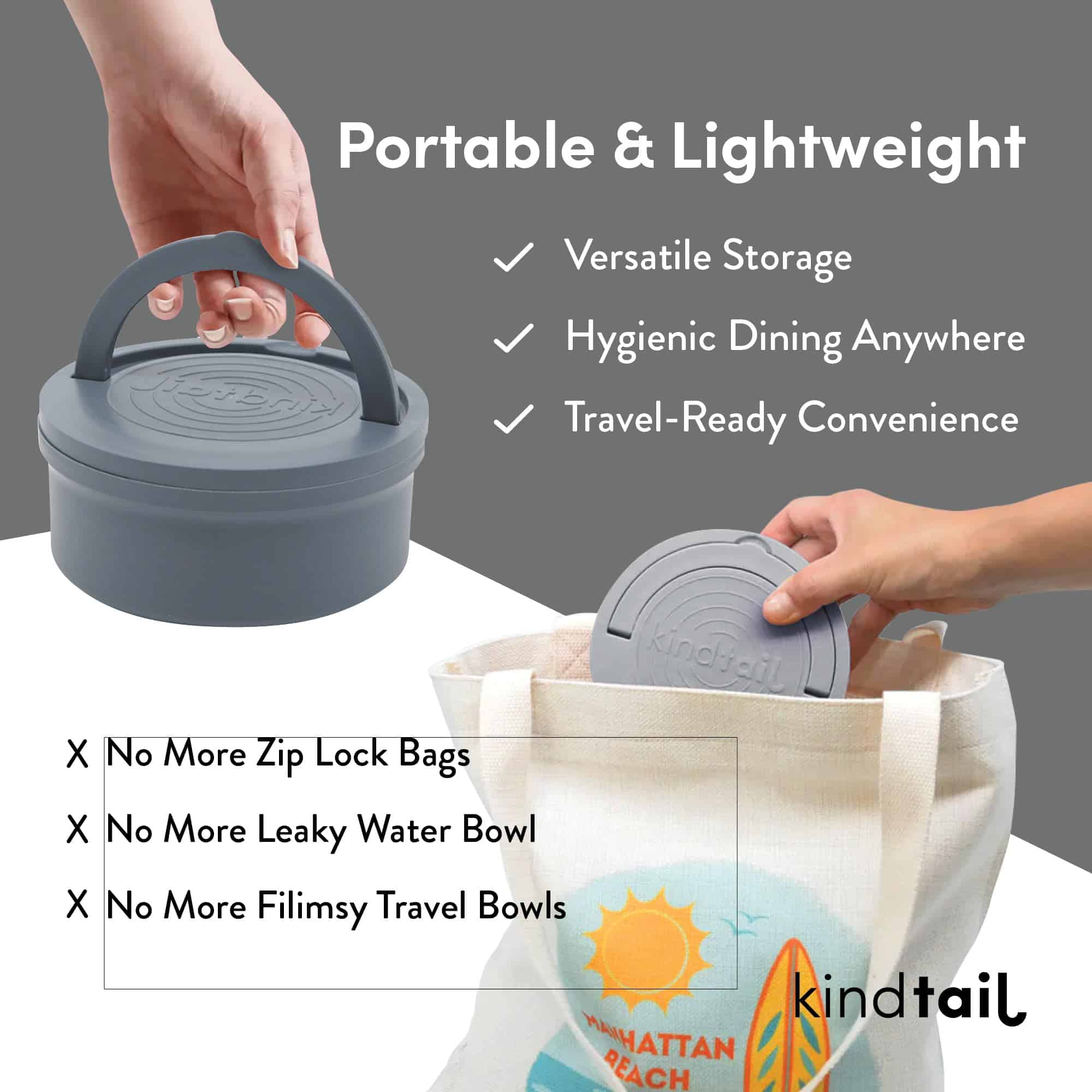 Kind Bowls, Bowls de Viaje para Perros, Bowls Portátiles - Imagen 5