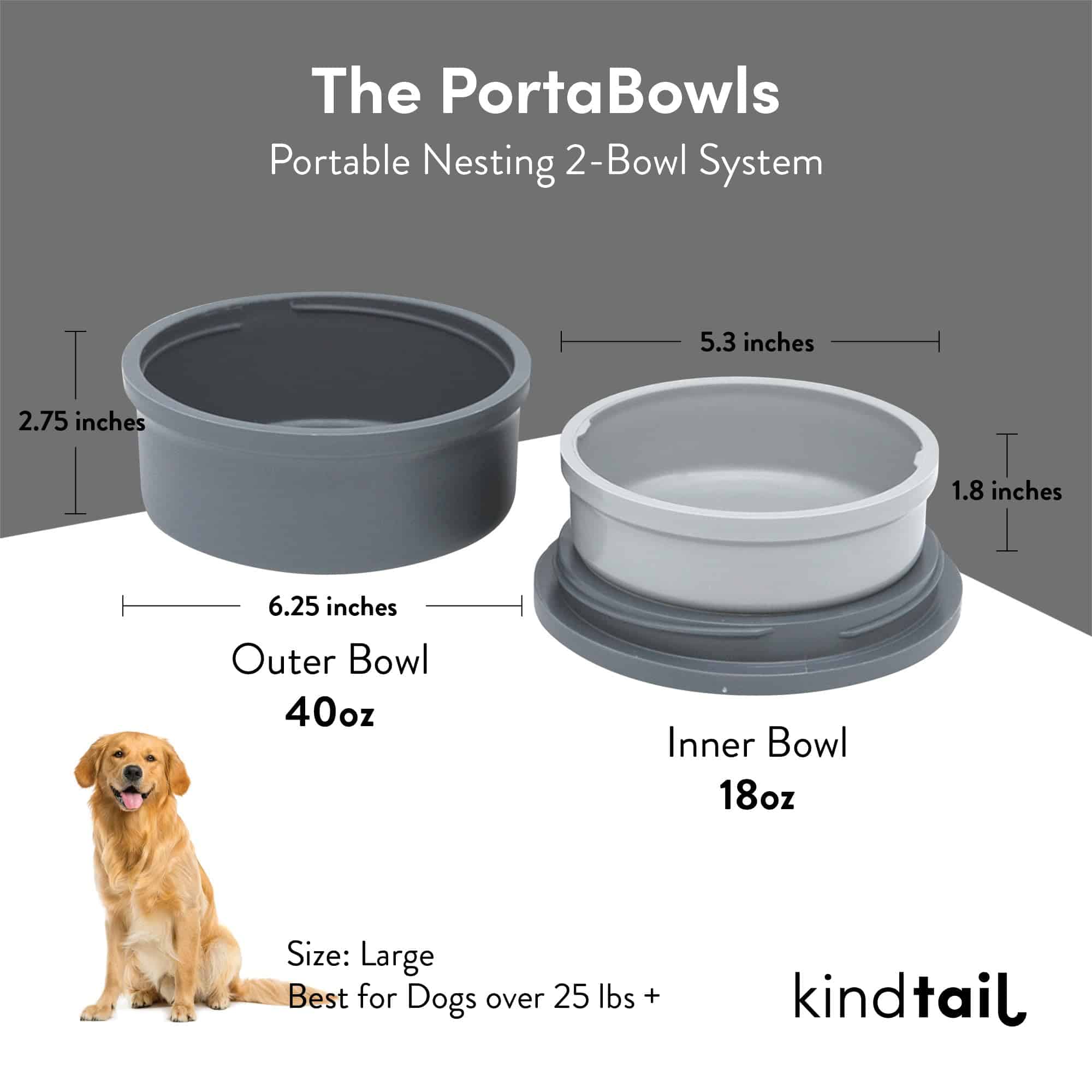 Kind Bowls, Bowls de Viaje para Perros, Bowls Portátiles - Imagen 3