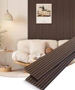 Panel de Pared de Listones de Madera Bobobier, Paquete de 2