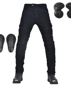 Pantalones de moto para hombre, Jeans de Denim con
