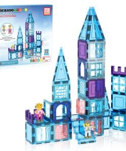 PicasssoTiles 72 Piezas Bloques Magnéticos Castillo