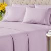 Juego de sábanas Cal King de 6 piezas - Cómodas, -Lavanda cl