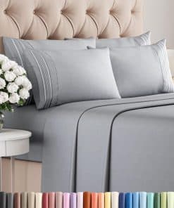 Juego de Sábanas Cal King de 6 Piezas - Transpirable y