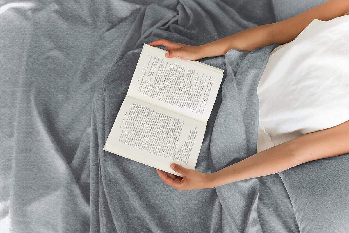 Juego de sábanas Twin XL de 4 piezas - Cómodas, -Azul jaspea - Imagen 9