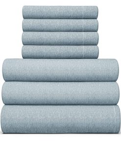 Juego de sábanas Split King de 7 piezas - Sábanas -Azul jasp