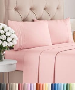 Juego de sábanas Twin XL 4 Piezas - Cómodo, Transpirable y