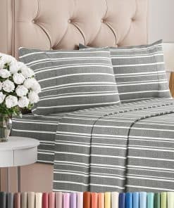 Juego de sábanas Twin XL de 4 piezas - Cómodas, -Gris