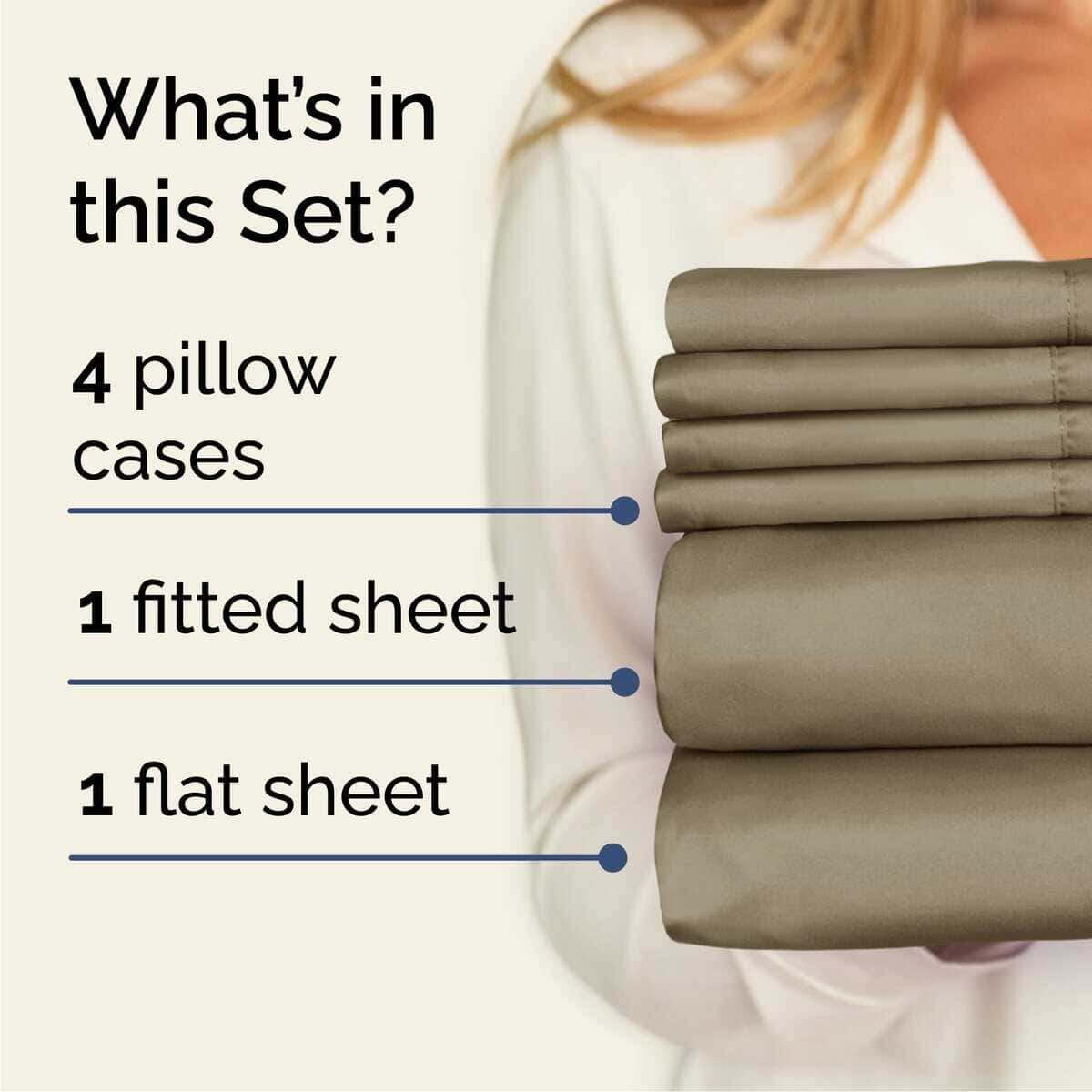 Juego de Sábanas King California de 6 Piezas - Cómodas, - Imagen 3