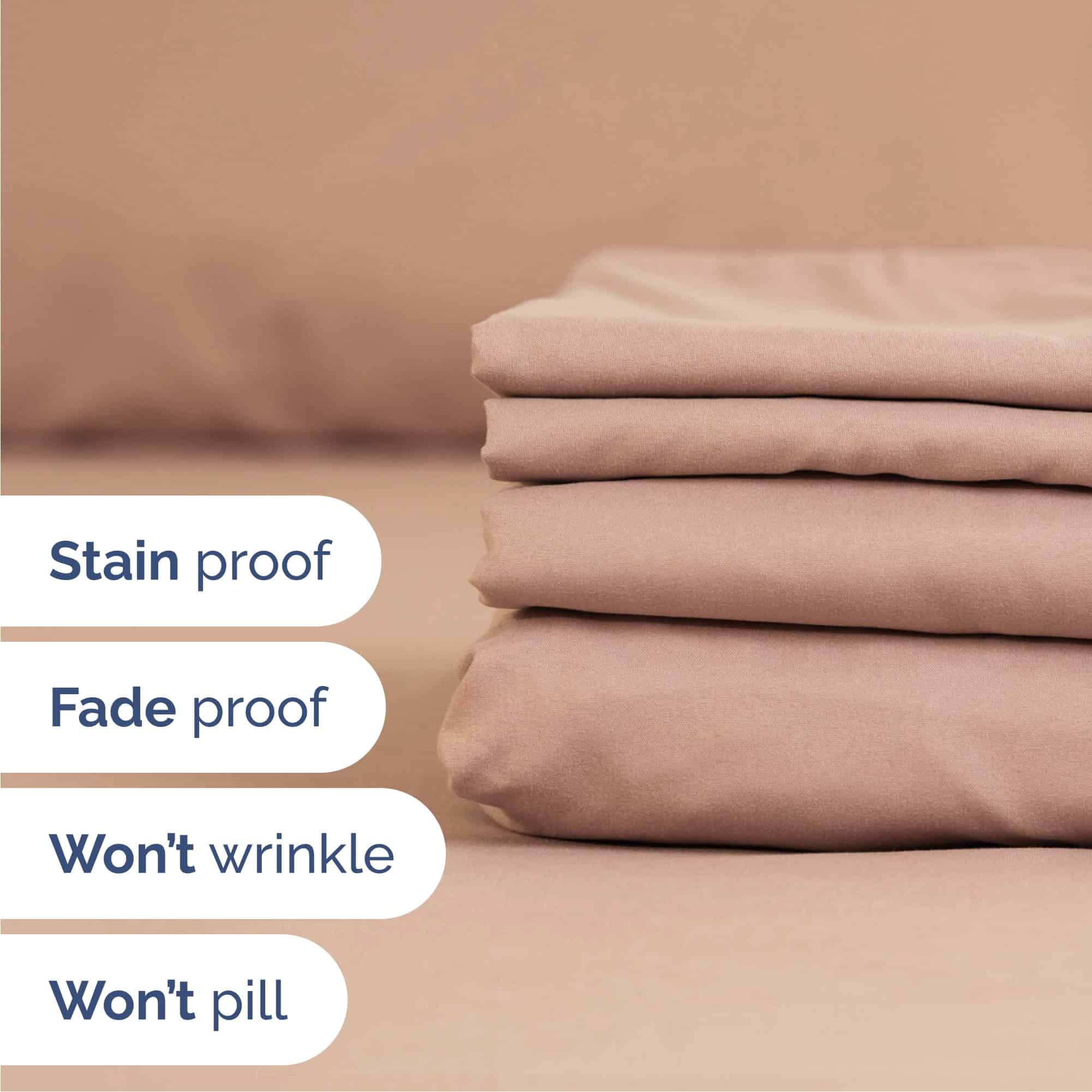 Juego de Sábanas Cal King de 6 Piezas - Sábanas -Malva - Imagen 6