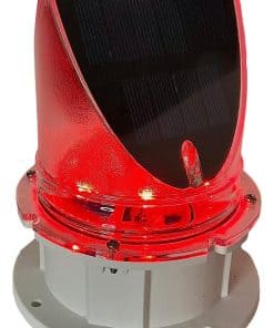 Luz de Advertencia Solar para Muelle 360 Grados - -Rojo