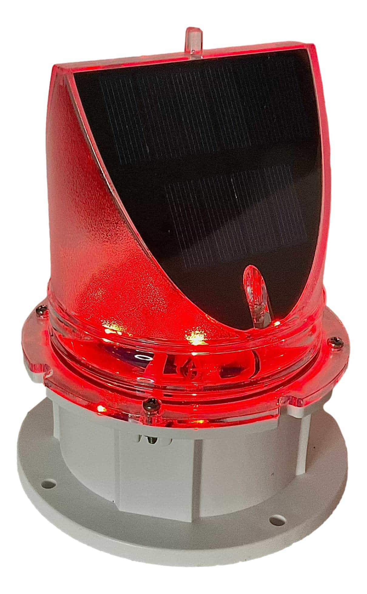 Luz de Advertencia Solar para Muelle 360 Grados - -Rojo