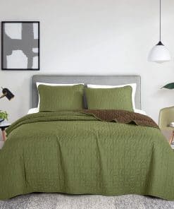 Juego de Edredón JABA WPM Size, Color Verde 22590, 3